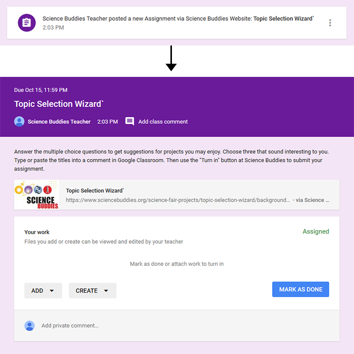 Assign The Topic Selection Wizard With Google Classroom
