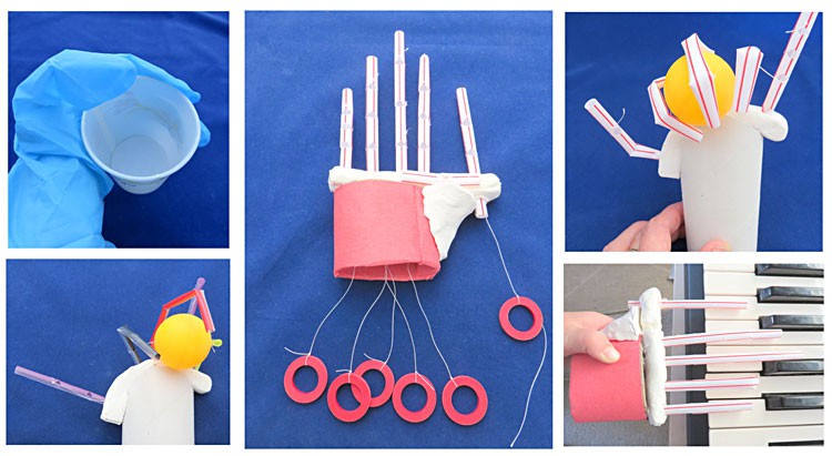 Hand-shaped series of hooks at your fingertips/3D custom-made